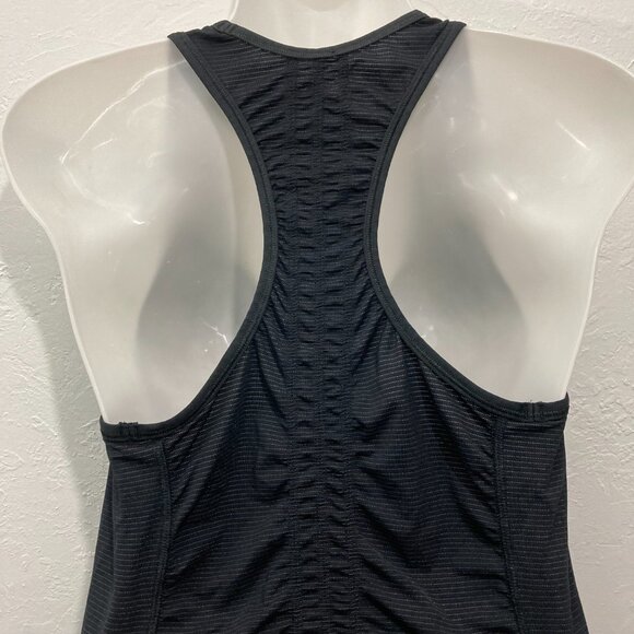 Lululemon Tank Top Women's Run Energy Racerback Black Cinch Waist Striped Size 6 - Picture 6 of 12